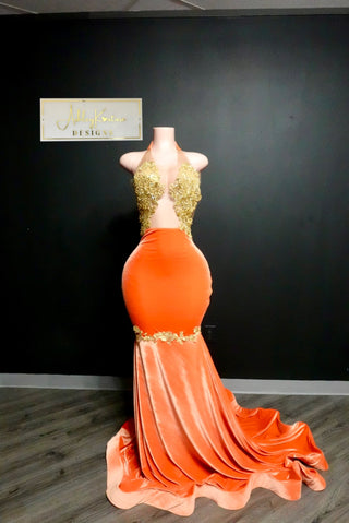 Royal Orange Gown